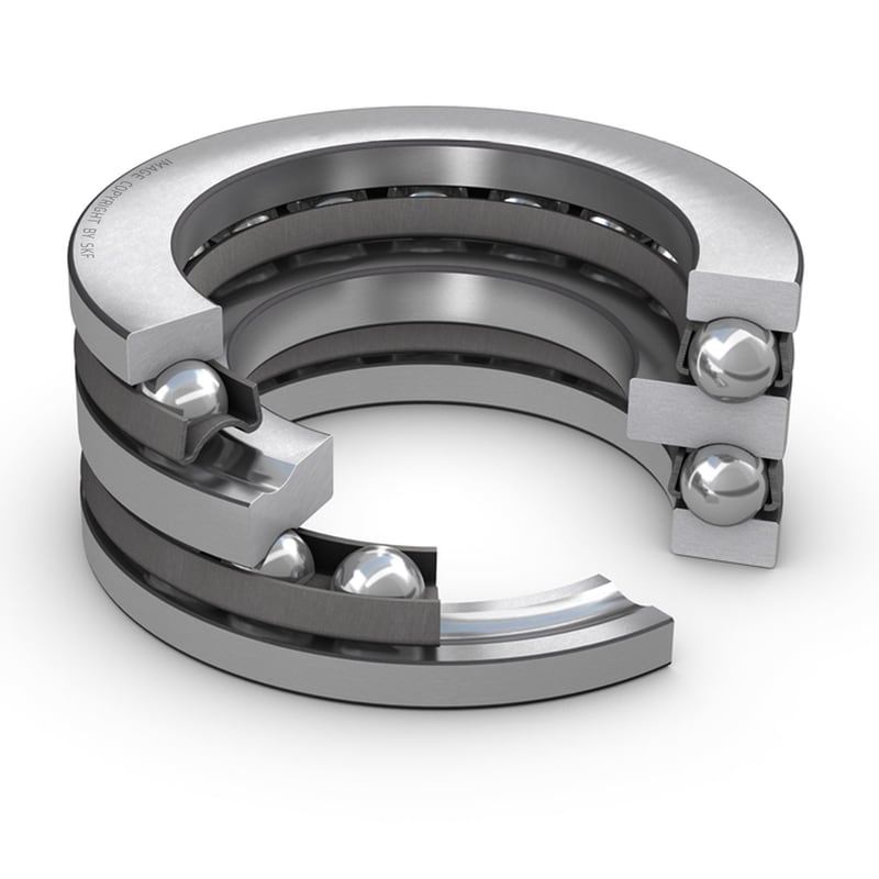 SKF 52209 Dvosmerni aksijalni kuglični ležaj 35X73X-